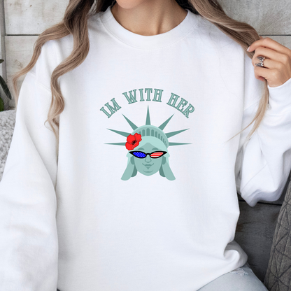 Im With Her Crewneck - Adult Crewneck