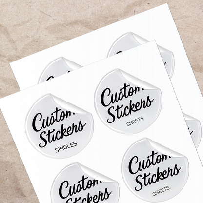 Clear Stickers Sheets