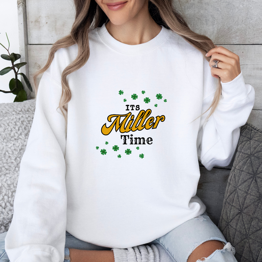 Its Miller Time Crewneck - Adult Crewneck