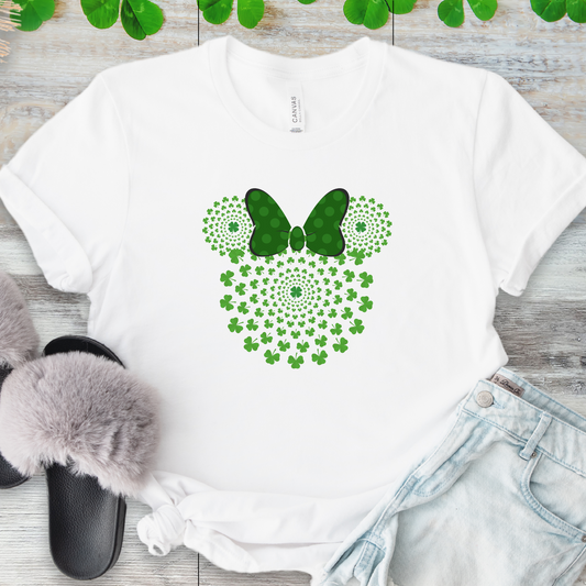 St. Patricks Day Minnie Mouse Tee - Adult Tee